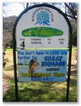 Blackheath Golf Course - Blackheath: Hole 4: Par 4, 449 metres. Sponsored by Total Concept Signs creators of great signs.