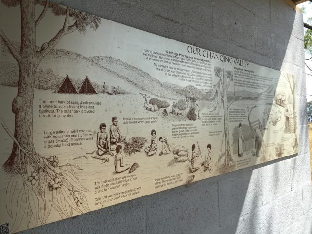 Burning Mountain Reserve - Murulla: Make sure you spend some time studying this fascinating mural.