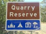 Quarry Reserve - Briagolong: Quarry Reserve welcome sign