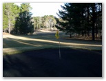 Bombala Golf Course - Bombala: Green on Hole 15 looking back along fairway