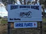 Boort Showground and Harness Racing - Boort: Welcome sign.