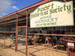 Boort Showground and Harness Racing - Boort: The board historical society has a shed full of old farm equipment.
