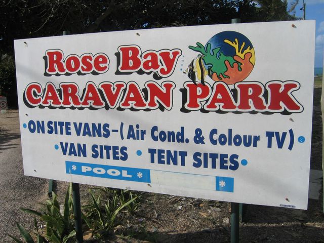 Rose Bay Caravan Park - Bowen Rose Bay Caravan Park welcome sign