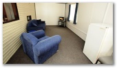 Wymah Valley Holiday Park - Bowna: Living area in leisure unit