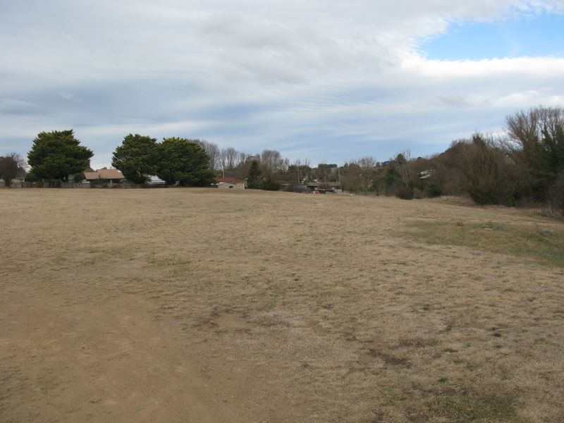 Col R T Hassall Reserve - Braidwood: View of the reserve with houses in the distance