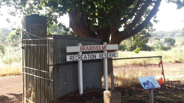 Branxholme Recreation Reserve - Branxholme: Welcome sign.