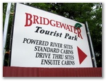 Bridgewater Tourist Park - Bridgewater on Loddon: Bridgewater Tourist Park welcome sign