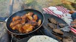 Flea Creek Campground - Brindabella National Park: Pan BBQ at Flea Creek  