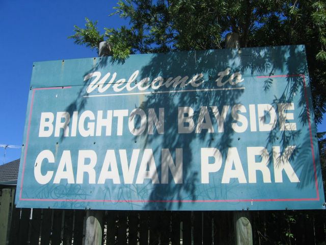 Brighton Bayside Caravan Park - Brighton Brisbane: Brighton Bayside Caravan Park welcome sign