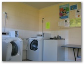 Sunrise Caravan Park - Broadwater: Interior of laundry