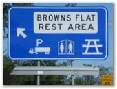 Browns Flat Rest Area - Nerong: Browns Flat Rest Area welcome sign