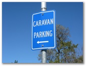 Meade Street Caravan Parking - Bulahdelah: Caravan Parking sign in Meade Street