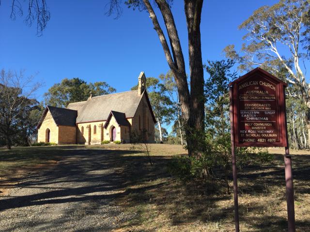 Bungonia Park - Bungonia: Local Anglican church not far from the campground.