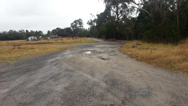 Bunyip River Rest Area - Bunyip: Farmhouse nearby and the rest area is adjacent to the highway.
