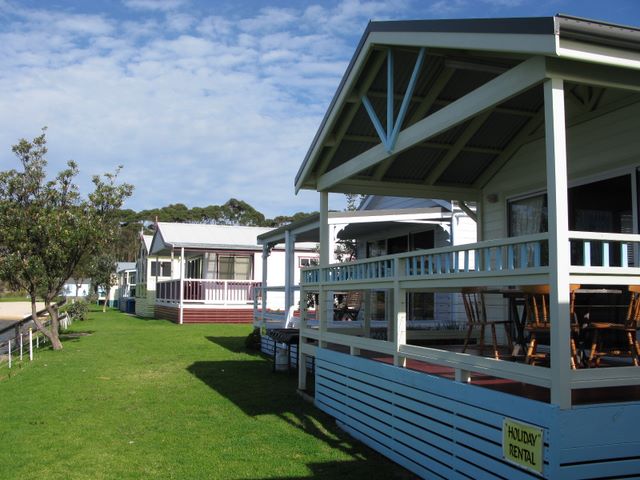 Dolphins Point Tourist Park - Burrill Lake: Cottage accommodation, ideal for families, couples and singles.  The cottages have water views.