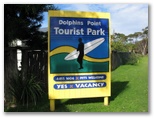 Dolphins Point Tourist Park - Burrill Lake: Dolphin Point Tourist Park welcome sign