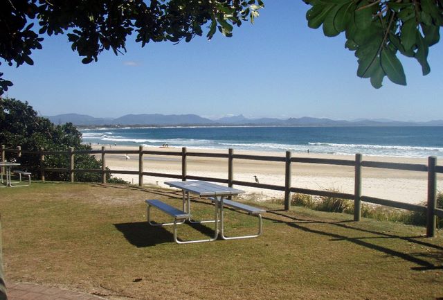 Clarkes Beach Holiday Park - Byron Bay: View from the camp kitchen - WOW !!