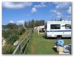 First Sun Caravan Park - Byron Bay: You'll need to book in advance from prime beachfront sites like this