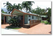 BIG4 Cairns Coconut Holiday Resort - Woree Cairns: Exterior of Tropical Ensuite Cabin with access for disabled.