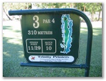 Cairns Golf Course - Cairns: Layout of Hole 3: Par 4, 310 metres