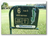 Cairns Golf Course - Cairns: Layout of Hole 6: Par 5, 433 metres