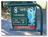 Cairns Golf Course - Cairns: Layout of Hole 8: Par 3, 113 metres