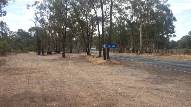 Myers Flat Rest Area - Sailors Gully: Access road to the rest area.