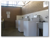 Exhibition Park In Canberra (EPIC) - Mitchell: Interior of Laundry. Make sure you have dollars coins for the machines.