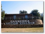 Alivio Tourist Park - O'Connor: Canberra Motor Village welcome sign