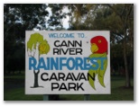 Cann River Rainforest Caravan Park - Cann River: Cann River Rainforest Caravan Park welcome sign