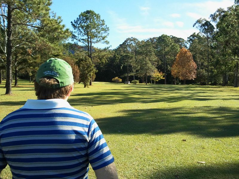 Canungra Area Golf Club - Canungra: Approach to the green on Hole 4