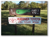 Canungra Area Golf Club - Canungra: Hole 7 Par 3, 172 metres.  Sponsored by Huebner Toyota