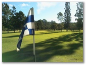 Canungra Area Golf Club - Canungra: Green on Hole 7 looking back along the fairway.