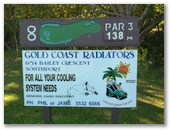 Canungra Area Golf Club - Canungra: Hole 8 Par 3, 138 metres.  Sponsored by Gold Coast Radiators of Southport