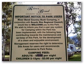 River Bend Country Bush Camping - Canungra: River Bend Country Bush Camping welcome sign