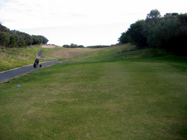 Cape Schanck Golf Course - Cape Schanck: Fairway view Hole 12 -  unless you are familiar with the course a short club is best from this tee