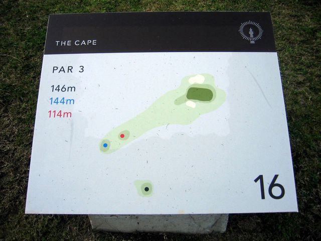 Cape Schanck Golf Course - Cape Schanck: Layout on hole 16: Par 3