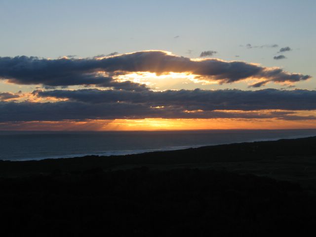 Cape Schanck Golf Course - Cape Schanck: Sunset over Mornington Peninsular from Cape Schanck Resort balcony