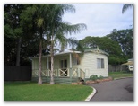 Paradise Palms Caravan Park - Carey Bay: Cottage accommodation ideal for families, couples and singles