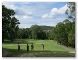 Pacific Golf Course - Carindale Brisbane: Fairway view on Hole 1.