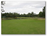Pacific Golf Course - Carindale Brisbane: Green on Hole looking back along the fairway.