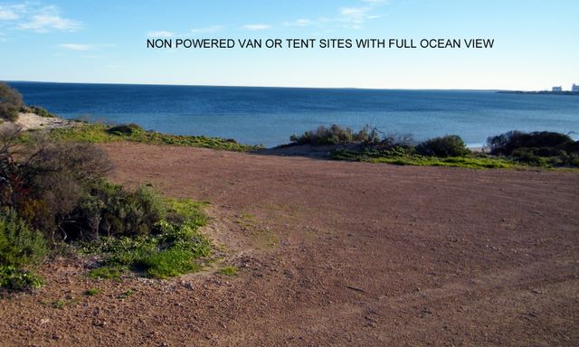 Ceduna Shelly Beach Caravan Park - Ceduna: Non-powered van or tent sites with full ocean views
