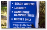 Ceduna Shelly Beach Caravan Park - Ceduna: Beach access sign