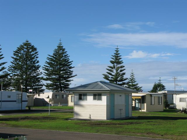 Toowoon Bay Holiday Park - Toowoon Bay NSW 2009: Ensuite Powered Sites for Caravans - some proper concrete slabs here would be welcome