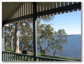 Macquarie Lakeside Village - Chain Valley Bay North: Lake view from verandah of cottage