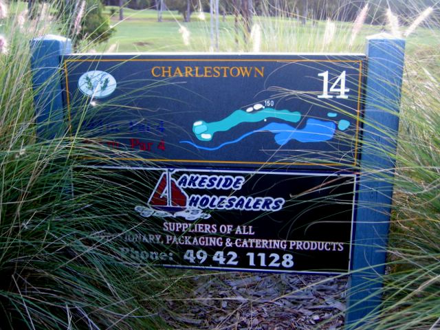 Charlestown Golf Course - Charlestown: Layout of Hole 14 - Par 4