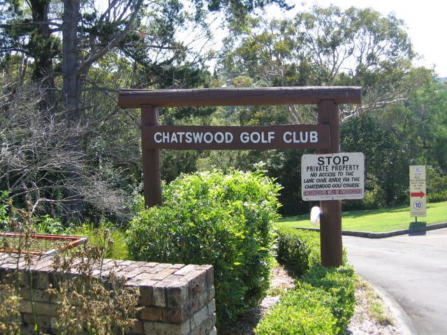 Chatswood Golf Course - Chatswood: Entrance to Chatswood Golf Club