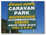 Sugar Bowl Caravan Park - Childers: Sugar Bowl Caravan Park welcome sign