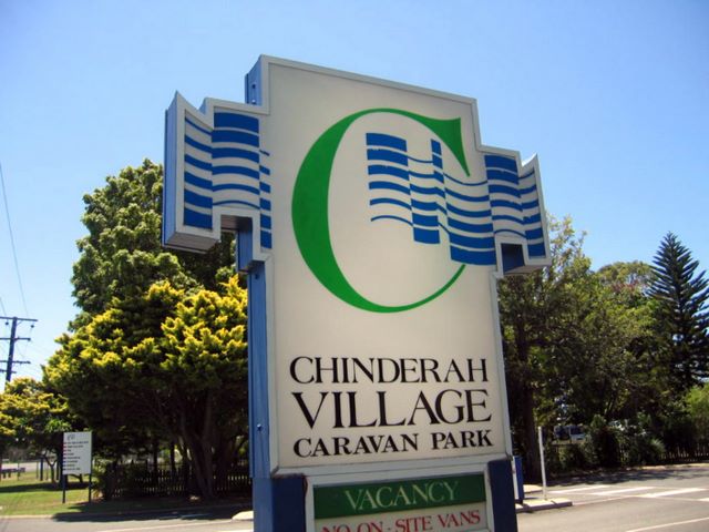 Chinderah Village Caravan Park - Chinderah: Chinderah Village Caravan Park welcome sign