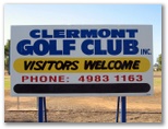 Clermont Golf Course - Clermont: Clermont Golf Club welcome sign